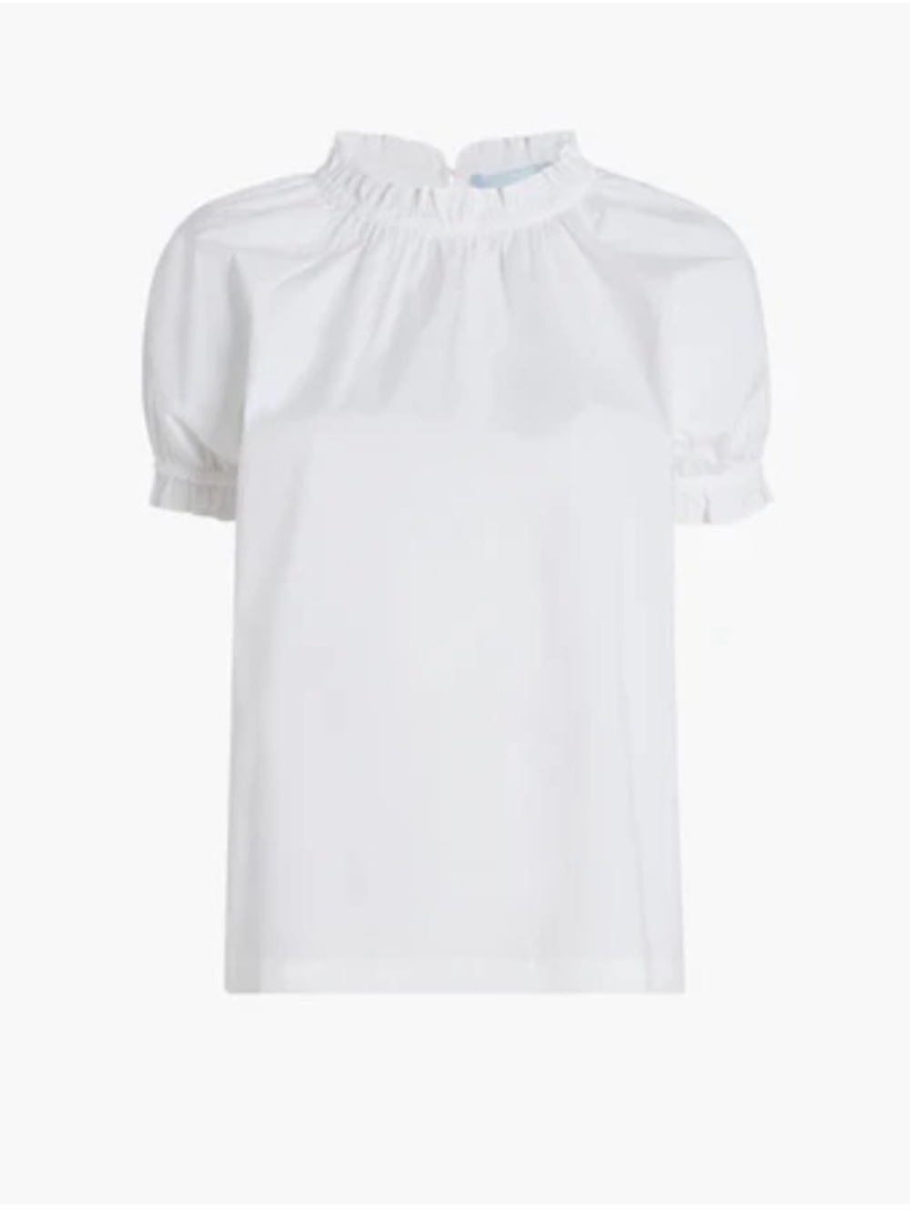 Hill House Knit Top- White Poplin